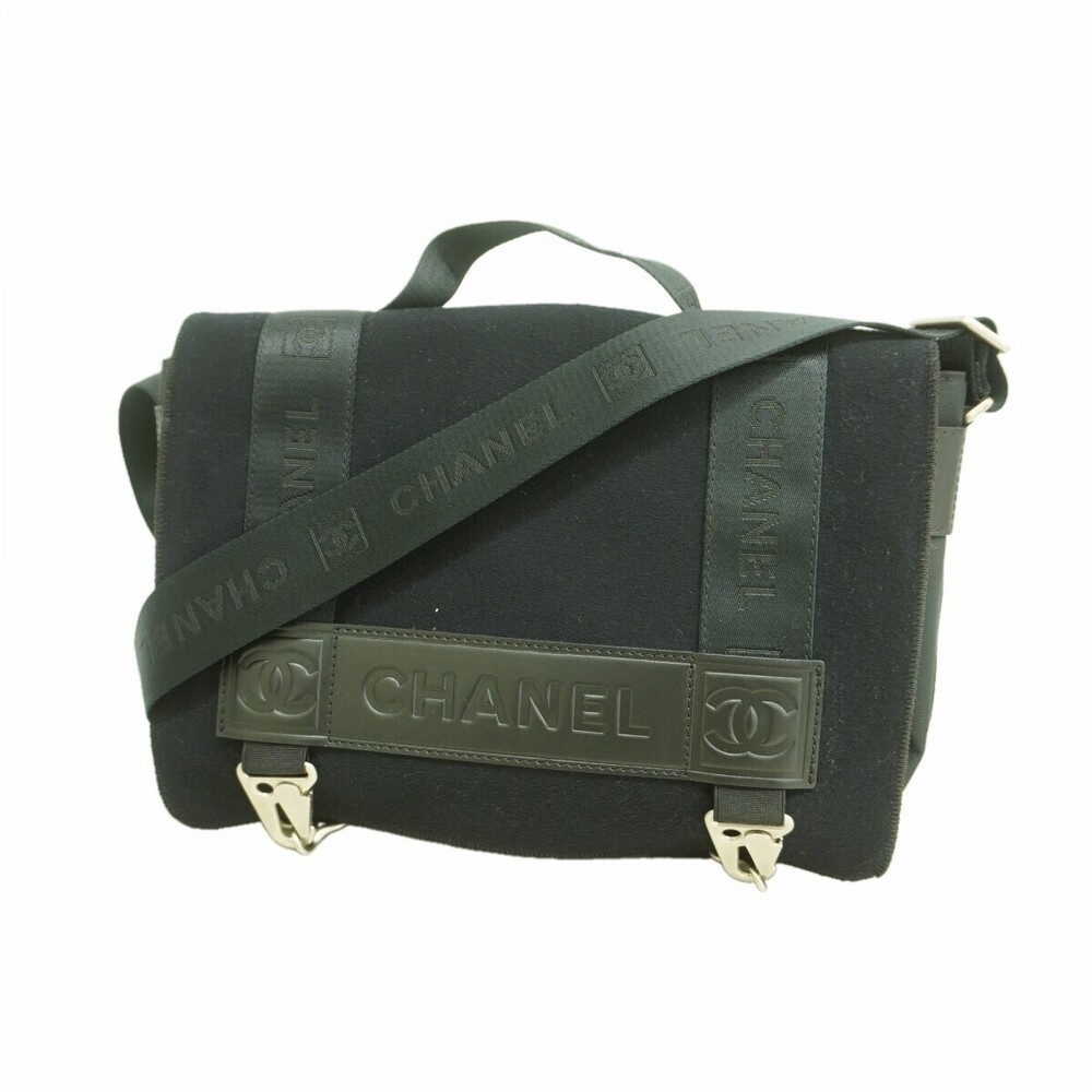 Chanel Messenger Sport Handbag Suede Black Bag